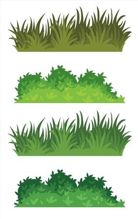 beautiful grass for garden decorationのイラスト素材