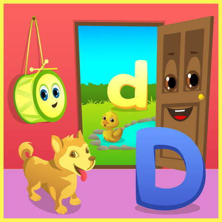 alphabet learning for kidsのイラスト素材