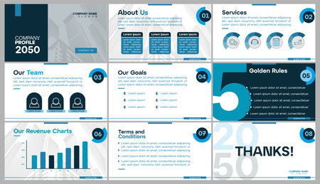 Simple business presentation template company profile presentation