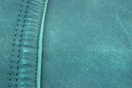 Genuine leather in close-up
