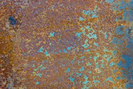 Old rust on a metal plate