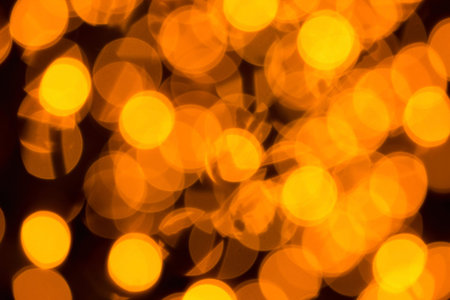New Year decorative lights out of focus, photography