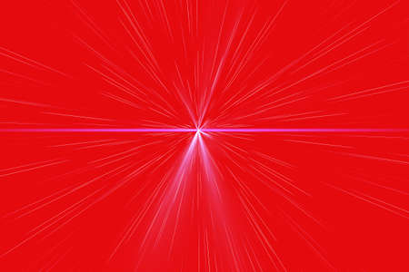 Light and rays on a red , Light, Illustrationの写真素材