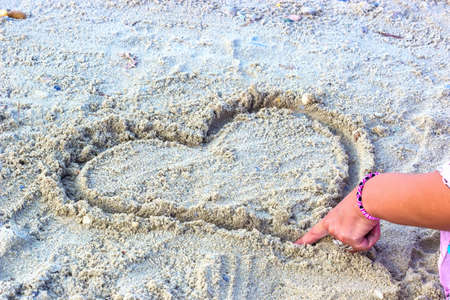 love on the beachの写真素材