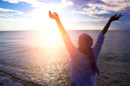 Enjoying the sea all senses, Photographyの写真素材