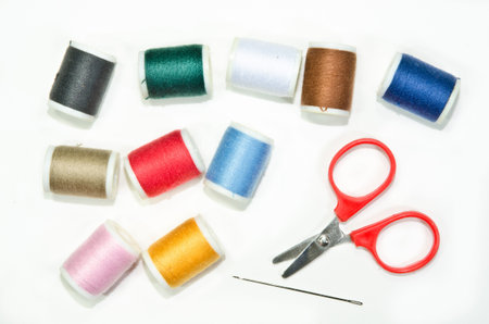 Sewing kit の写真素材