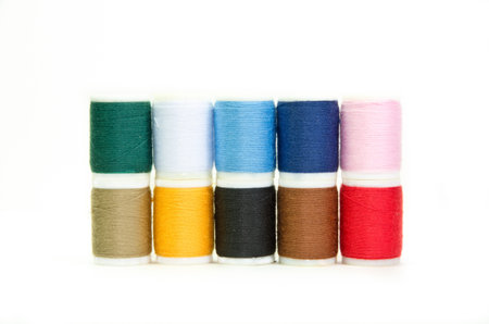 spools  isolated on white background 