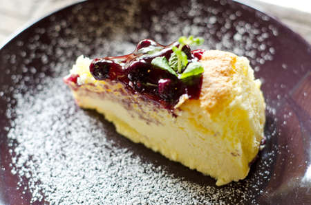  Blueberry Cheesecakeの写真素材