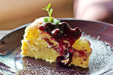  Blueberry Cheesecakeの写真素材