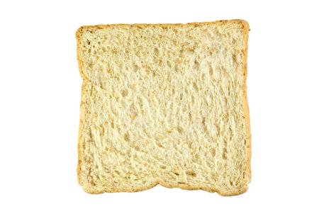 several slices of whole grain bread over a white surface 