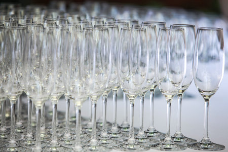 Empty wine glass