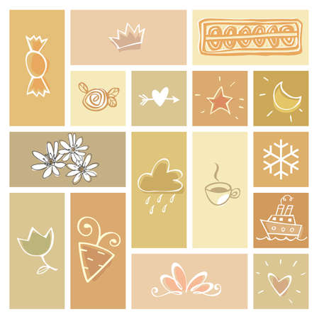 symbol setのイラスト素材