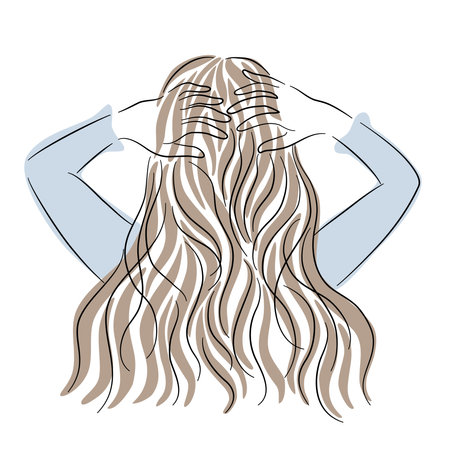 Vector vintage woman Designed on white background for card decoration, T-shirt design, pocket pattern, fashion, Digital print, Woman's Day, Clothes patterns, scrapbook  and more.のイラスト素材