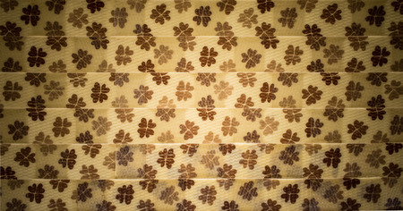 woven handmade brown plastic lineの写真素材