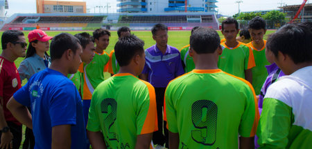 Sport teamwork football club manageのeditorial素材