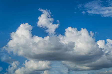 White clouds and blue sky.の写真素材