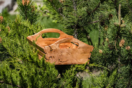 Burnt wood box for tools or products 2018の写真素材