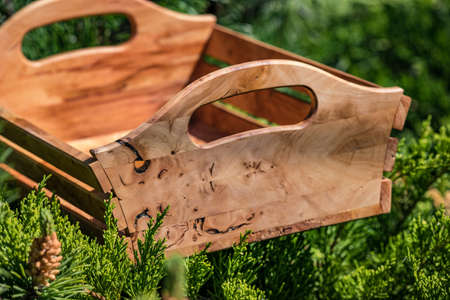 Burnt wood box for tools or products 2018の写真素材