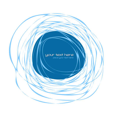 Hand drawn abstract frame with place for textのイラスト素材