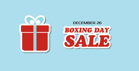 Boxing day sale vector bannerのイラスト素材