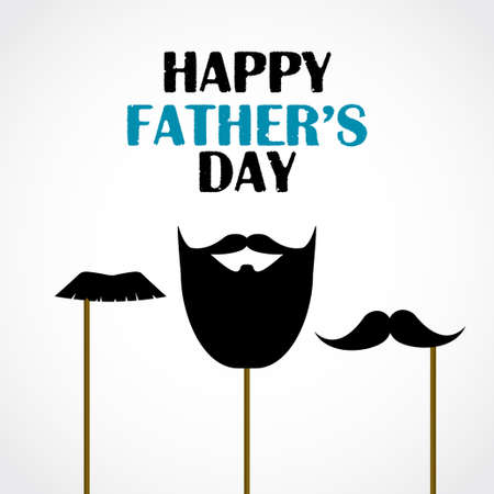 Happy fathers day. Vector greeting cardのイラスト素材