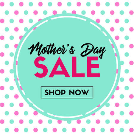 Mothers day sale vector banner. Shop nowのイラスト素材