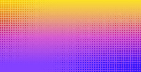 Halftone effect vector background. Abstract vibrant gradient backdrop template for flyer, banner,...