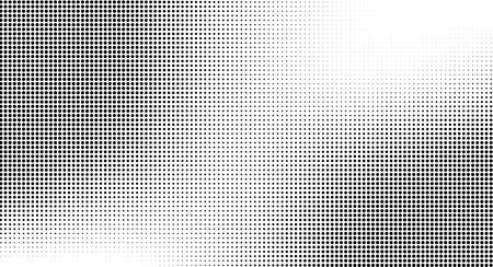 Dotted spray grunge texture. Vector abstract monochrome background. Halftone effectのイラスト素材