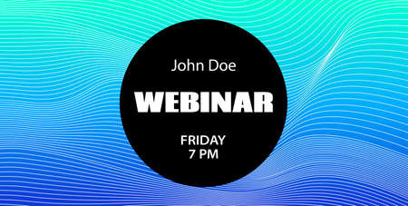 Webinar announcement vector template. Mock up for business conferenceのイラスト素材