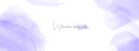 Violet watercolor abstract background.のイラスト素材