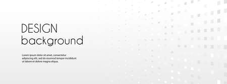 Abstract white minimal long banner. Vector horizontal trendy background with copy space for text.  cover, web headerのイラスト素材