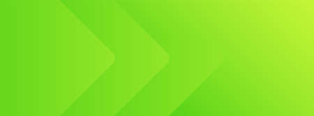 Green abstract vector long banner. Minimal background with arrows and copy space for text.のイラスト素材