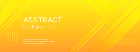 Abstract yellow gradient minimal background. Long banner template with lines. For social media advertisement, cover designのイラスト素材