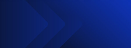 Navy blue abstract long banner. Minimal vector background with arrows. cover, social media header,...