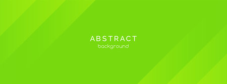 Green abstract vector long banner. Minimal background with lines and copy space for text.  cover, social media header, bannerのイラスト素材