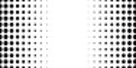 Halftone dotted gradient background. Vector black and white grunge texture, abstract patternのイラスト素材