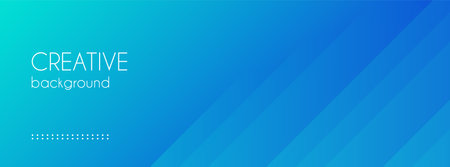 Blue abstract vector long banner. Minimal creative background with lines and copy space for text. cover, social media header, web bannerのイラスト素材