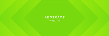 Green abstract vector banner template. Fresh 3d volume futuristic background for presentations, header, web banner with place for textのイラスト素材