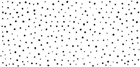 Abstract dots hand drawn textured seamless pattern. Vector doodle circle dotted grainy backgroundのイラスト素材