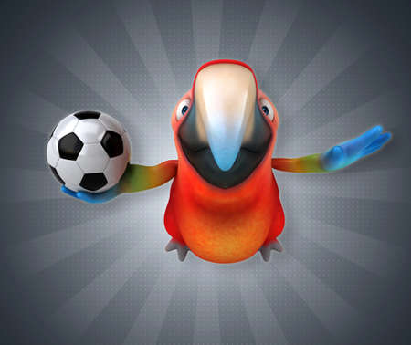 Cute and funny parrots. Funny and funny. Suitable for printing on clothes.の写真素材