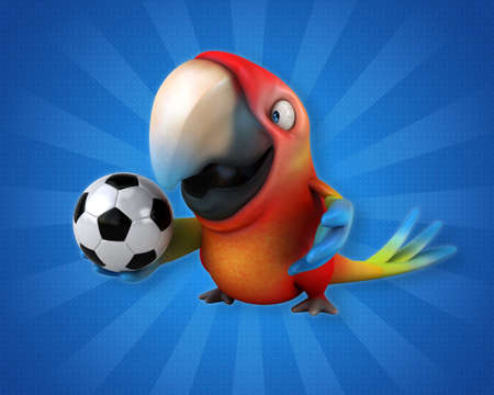 Cute and funny parrots. Funny and funny. Suitable for printing on clothes.の写真素材