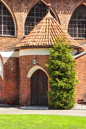 Castle in Olsztyn - courtyardのeditorial素材