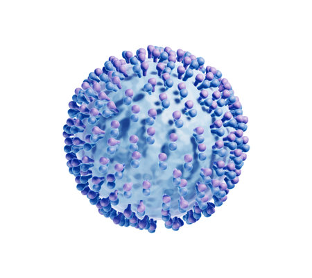 Accurate 3d illustration of Hepatitis C virus