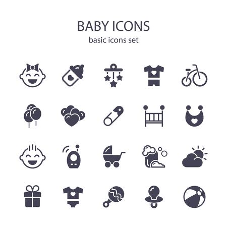 Baby icons.のイラスト素材