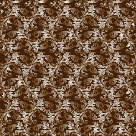 Floral hand-drawn  seamless pattern.のイラスト素材