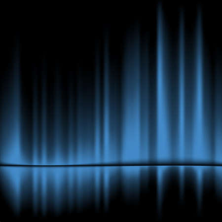  Blue drapes reflected.Vector background, 10eps のイラスト素材