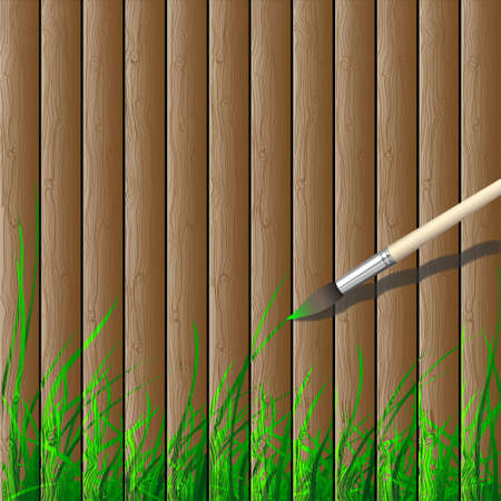 Wooden creative background.Eco concept vectorのイラスト素材