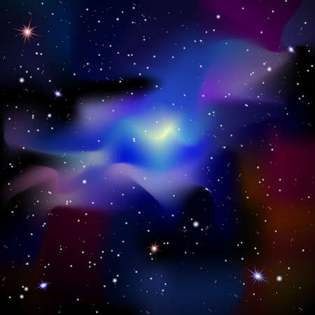Universe with bright stars. Space background のイラスト素材