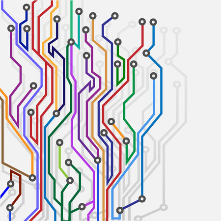 Abstract subway map.Vector eps10 