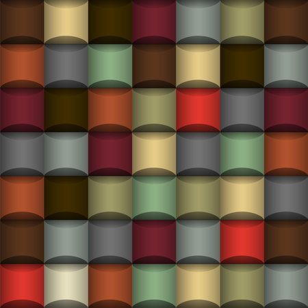 Abstract structure of colored blocks.Vector seamlessのイラスト素材
